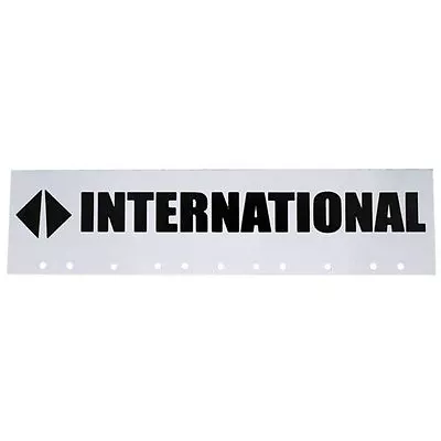 $51.99 • Buy International Black/White 6  X 24  Semi Truck Mud Flap-quarter Fender Flaps-Set