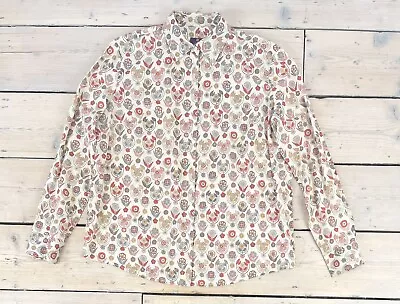 Liberty Printed Floral Cotton Blouse UK 16 Large • £65