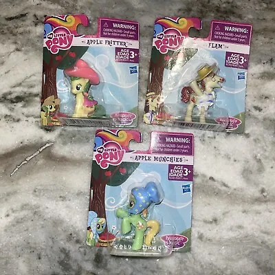 My Little Pony Friendship Is Magic Lot Of 3-Apple Munchies Flan Fritter Figure-S • $14.86