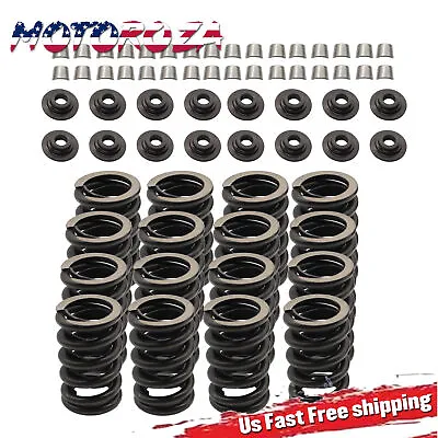 For Chevrolet SBC 327 350 400 Valve Springs Kit 550  W/ Steel Retainers Locks US • $56.92