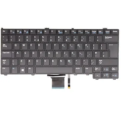 Replacement UK Keyboard For Dell Latitude E7240 E7440 Backlit 04380Y NSK-LDABC • £16.99