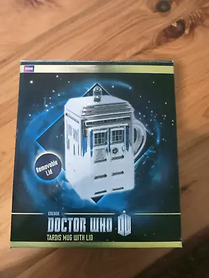 Doctor Who Chrome Tardis Mug With Lid SILVER COFFEE CUP • $50