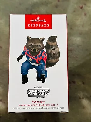 Hallmark Ornament Guardians Of The Galaxy Rocket Vol. 3 Marvel NEW Mint 2023 • $10.99