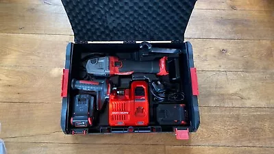 Milwaukee M18 18V Grinder With 2x 5.5Ah Batteries And Carry Case... • £225