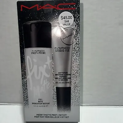 MAC Merry Matte Prep + Set Kit Prep + Prime Fix+ Mattifine Primer Full-Sizes • $34.99