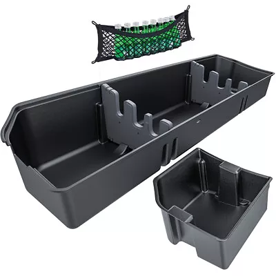 Rear Underseat Storage Cargo Box For 15-24 Ford F150 17-24 Super Duty Crew Cab • $125.99