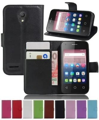 Wallet Leather Flip Card Case Cover For Optus Alcatel Pixi 4 3.5  Genuine AuSell • $5.89