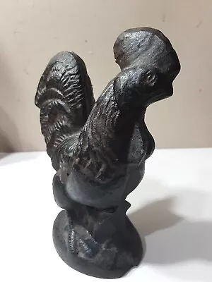 Outstanding Vintage Cast Iron Rooster Sculpture Figurine • $8.50