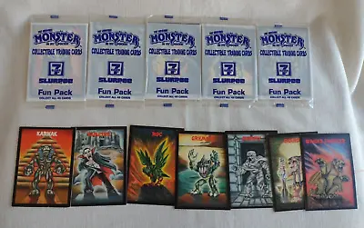 Lot Of 5 Vintage 1991 Monster In My Pocket 7-Eleven Fun Packs W/ 7 Loose Cards • $19.99