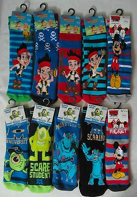 Boy's Slipper Socks With Grippers - Jake And The Neverland Pirates • £3.70