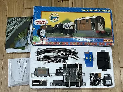 Hornby R9044 OO Gauge Thomas And Friends Toby Electric Train Set Extras WORKING • £110