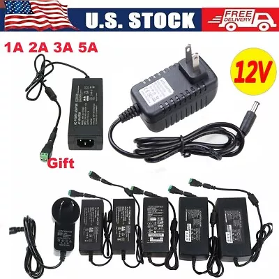 12V 1A 2A 3A 5A  Power Supply AC To DC Adapter For  3528 RGB LED Strip Light • $11.63