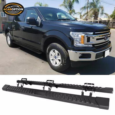 Fits 15-23 Ford F150 SuperCrew Cab V Style Running Boards Side Step Nerf Bars • $156.84