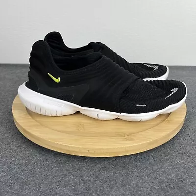 Nike Free RN 3.0 Flyknit Womens Running Shoes US 8.5 Black • $29.99
