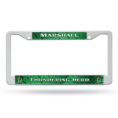 Marshall Thundering Herd White Plastic License Plate Frame • $6.95