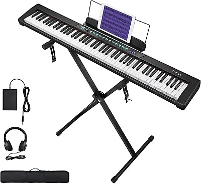 Starfavor Black 88 Key Digital Electric Piano Keyboard W/ Accessories FAST SHIP! • $150