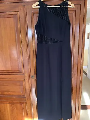 £20 • Buy AFTER SIX By Ronald Joyce Elegant Long Black Dress Size 12