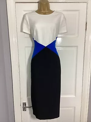 New M&S Collection Smart Colour Block MIDI Dress Size 12 UK • £5