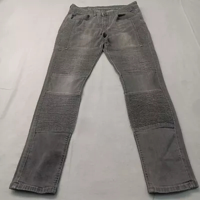 Versace Jeans 28/30 V19-69 Gray Abbigliamento Sportivo SRL Skinny Biker • $34.95