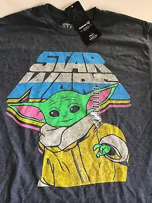 Star Wars Geeknet Grogu T-Shirt Gray Mens M; Baby Yoda; Mandalorian Tee • $12.99