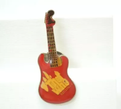 $6.95 • Buy The Who Guitar Pin Red Hard Rock Roll Metal Band Collectible Lapel Bag Gear Vtg