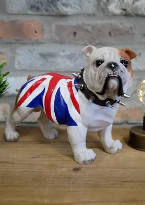 Union Jack Standing British Bulldog Resin Figurine • £39