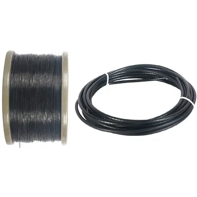 £1.19 • Buy Stainless Steel Wire Rope Cable Black PVC Plastic Coated 1 1.2 1.5 2 3 4 5 6mm