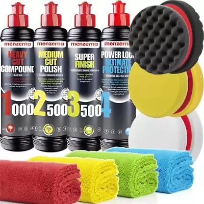 Menzerna + 2500 + 3500 + Power Lock Heavy Cut Compound 1000 250ml Self Polishing  • $86.55