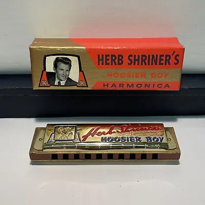 HARMONICA Vintage M. Hohner Herb Shriner's Hoosier Boy 1950s Germany With Box • $28