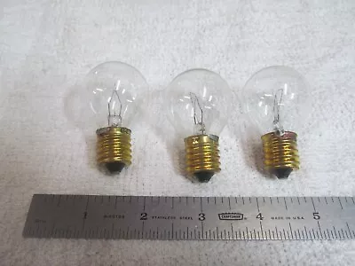 (3) Vintage General Electric Light Bulbs 39 Watt 30 Volt Brass Screw In Base. • $2.95