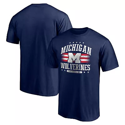 Men's Fanatics Branded Navy Michigan Wolverines Americana T-Shirt • $29.99