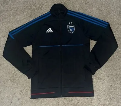 Adidas MLS All Star Track Jacket Large Black Soccer Athletic  • $34.96