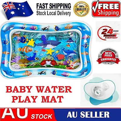 $15.70 • Buy Baby Water Play Mat Inflatable For New Born Kids Fun Tummy Toddler Sea World AUS