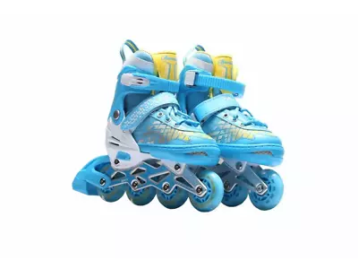 Kids Multicolour Inline Skates (Adjustable) Rollerblades • $49