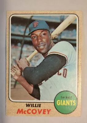 1968 TOPPS WILLIE McCOVEY#290.HALL OF  FAME.521 HOME RUN.W.S.CHAMPION.EXCELLENT+ • $10