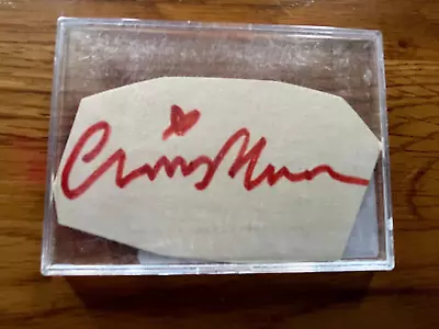 CHRISTINE McVIE CUT SIGNATURE ENCAPSULATED AUTOGRAPH FLEETWOOD MAC SIGNED FOR ME • $6.50