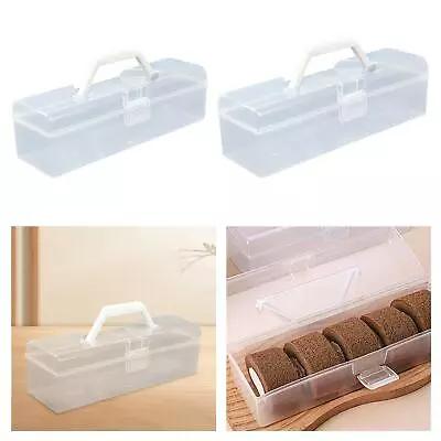 Roll Cake Box Loaf Cookie Boxes Cake Holder For Kitchen Baby Shower Camping • £8.27