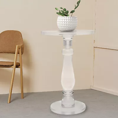 Modern Acrylic Clear End Table Round Side Table For Living Room Decoration • $127.30