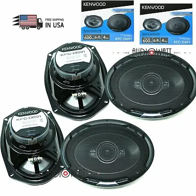 4X Kenwood  6X9  4 Way Coaxial Car Speakers 1200W Replacement KFC6995PS • $139.99