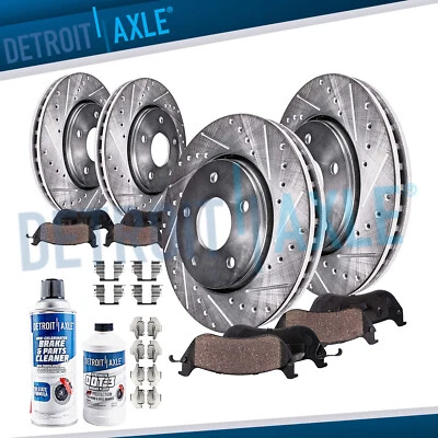 $272.35 • Buy Front & Rear Brake Rotors + Brake Pads For 2010 - 2015 Chevy Camaro V6 LS LT
