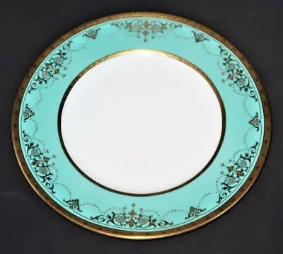 £148.67 • Buy Minton China, Turquoise Gold Encrusted H5299, Cabinet Dinner Plate, 10 5/8 