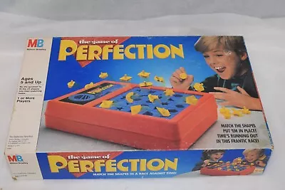 Vintage 1989 Perfection Milton Bradley Timed Skill Action Game Complete Working • $20