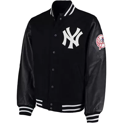 Letterman NY Yankees Varsity Black Jacket • $81.99