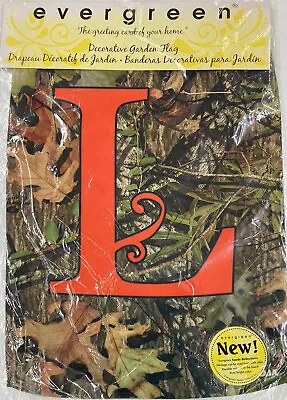 EVERGREEN Suede Reflections Double-sided Mossy Oak Monogram Garden Flag • $8.99