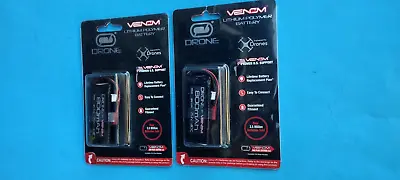 2PK Venom 7.4V 800mAh 30C Li-Po Batteries W/ JST Connector For Drone  RC • $29.37