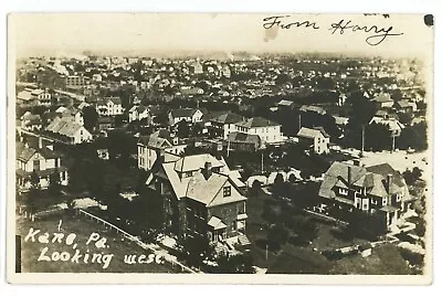 RPPC Aerial View Of KANE PA McKean County 1906 Real Photo Postcard 1 • $19.99