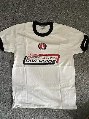 Charlton Athletic Tee Shirt - Medium Size - Produced For Operation Riverside • £7.99