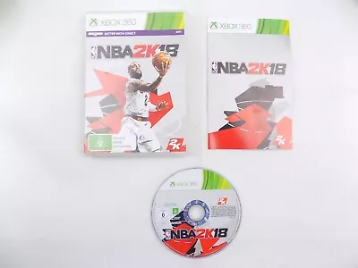 Mint Disc Xbox 360 NBA 2K18 2018 18 - Inc Manual Free Postage • $29.90