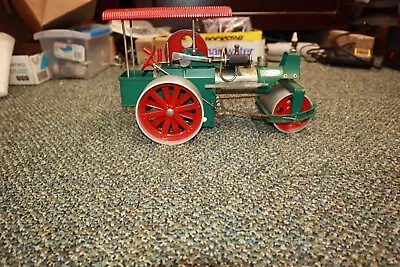 Vintage Used Wilesco Old Smoky Steam Engine Toy Tractor Roller Machine • $84.99