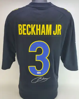 Odell Beckham Jr. Signed Los Angeles Rams Nike NFL Super Bowl LVI Jersey Beckett • £288.58